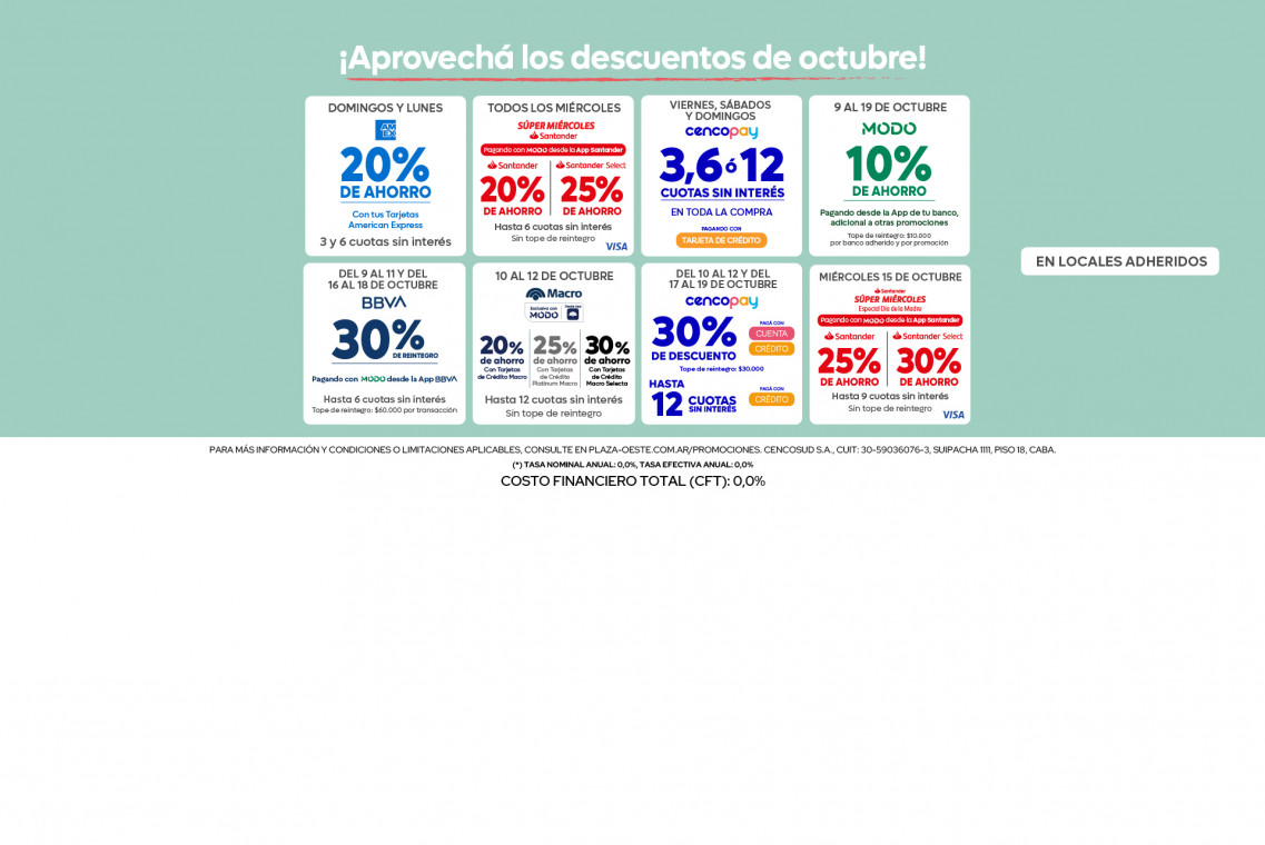 promociones octubre