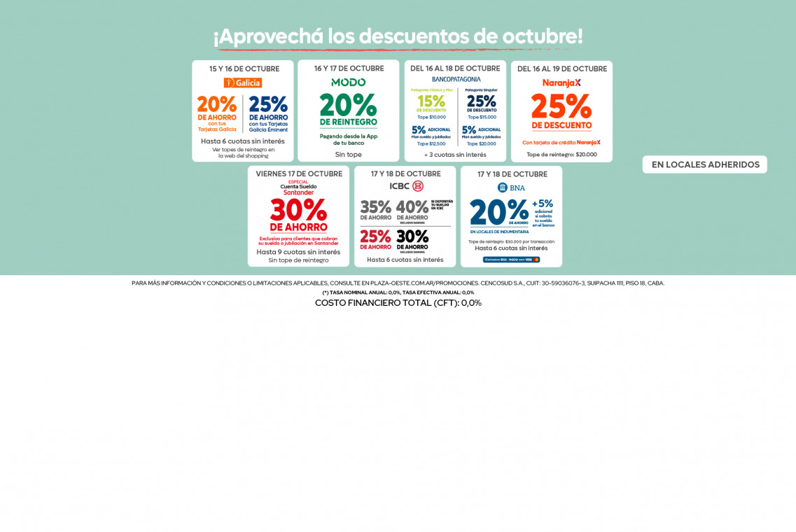 promociones octubre