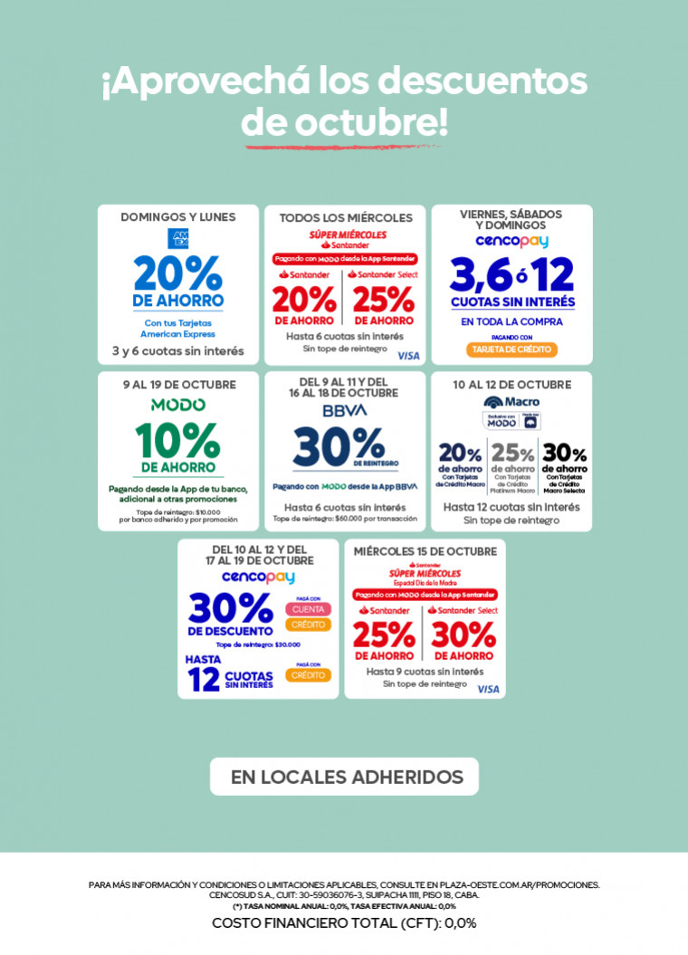 promociones octubre