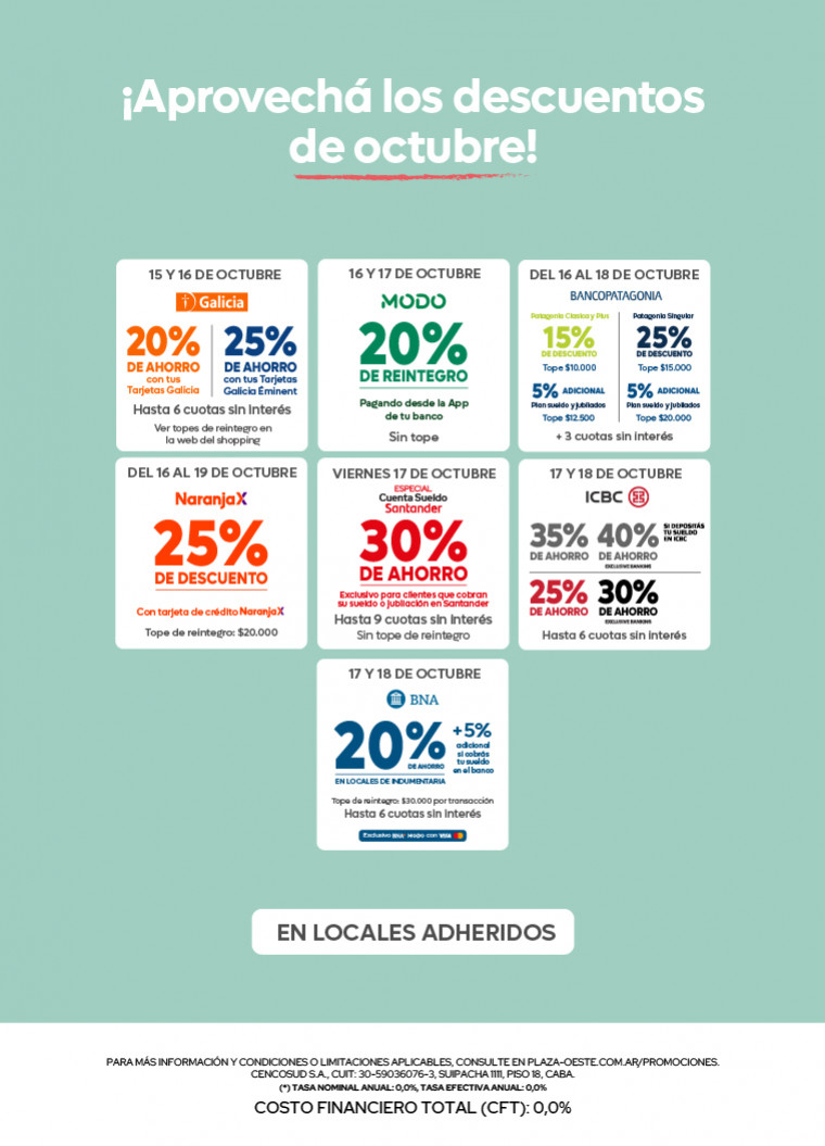 promociones octubre